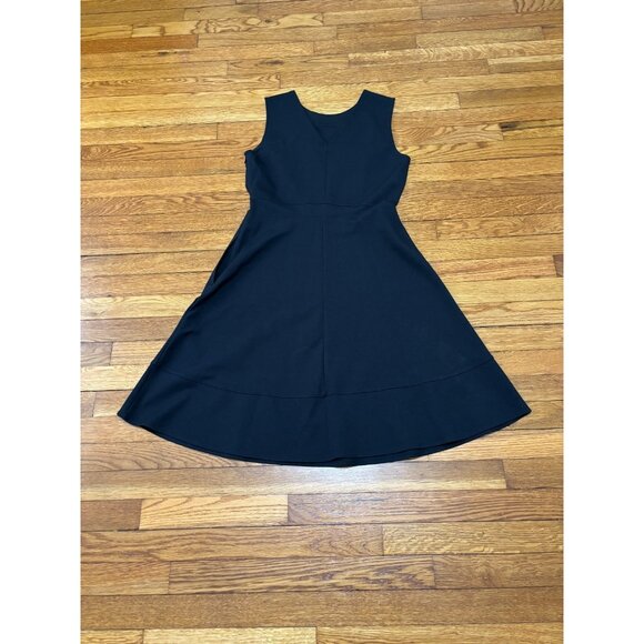 Lands' End Womens Sleeveless Dress Sz 10p Petite Black Sheath Fit Flare Stretch - Picture 6 of 6